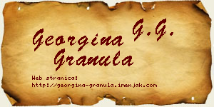 Georgina Granula vizit kartica